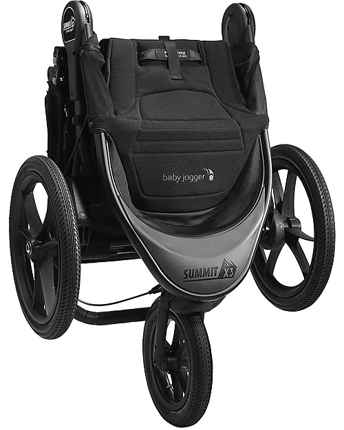 Baby Jogger Summit x3 Baby Stroller Midnight Black 3 wheels now suitable for jogging unisex bambini