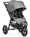 Baby Jogger Travel System Trio City Elite Deluxe, Grey - City Elite + Deluxe Carry Cot + Handrail + City GO + Adapters Trio and Duo Strollers