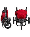 Baby Jogger Travel System Trio City Elite Deluxe, Red - City Elite + Deluxe Carry Cot + Handrail + City GO + Adapters Trio and Duo Strollers
