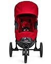 Baby Jogger Travel System Trio City Elite Deluxe, Red - City Elite + Deluxe Carry Cot + Handrail + City GO + Adapters Trio and Duo Strollers