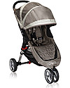 Baby Jogger Travel System Trio City Mini 3 Deluxe, Sand - City Mini 3 + Deluxe Carry Cot + Handrail + City GO + Adapters Trio and Duo Strollers