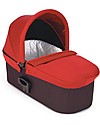 Baby Jogger Travel System Trio City Mini 4 Deluxe, Red - City Mini 4 + Deluxe Carry Cot + Handrail + Citi GO + Adapters Trio and Duo Strollers