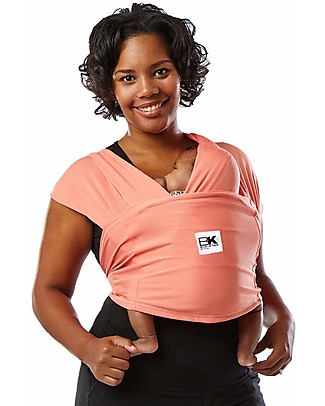 Baby K'tan Ergonomic Baby Carrier 5 in 1 Active, Coral - Easy to wear, slips on like a t-shirt! Baby Slings