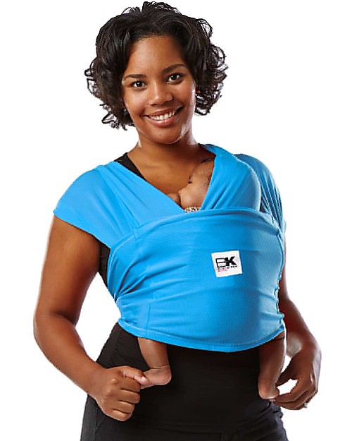 Baby K'tan Ergonomic Baby Carrier 5 in 1 Active, Ocean Blu - Easy to wear, slips on like a t-shirt! Baby Slings