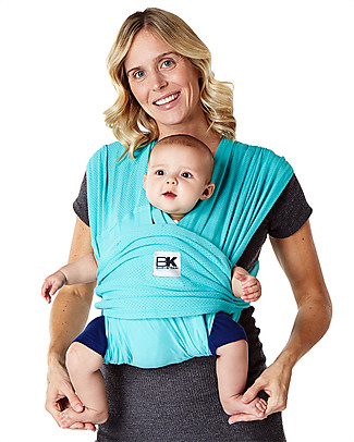 Baby K'tan Ergonomic Baby Carrier 5 in 1 Breeze Breathable, Teal - 100% cotton - Easy to wear, slips on like a t-shirt! Baby Slings