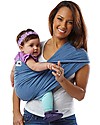 Baby K'tan Ergonomic Baby Carrier 5 in 1, Denim - 100% cotton - Easy to wear, slips on like a t-shirt! Baby Slings