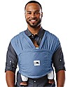 Baby K'tan Ergonomic Baby Carrier 5 in 1, Denim - 100% cotton - Easy to wear, slips on like a t-shirt! Baby Slings