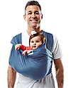 Baby K'tan Ergonomic Baby Carrier 5 in 1, Denim - 100% cotton - Easy to wear, slips on like a t-shirt! Baby Slings