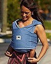 Baby K'tan Ergonomic Baby Carrier 5 in 1, Denim - 100% cotton - Easy to wear, slips on like a t-shirt! Baby Slings