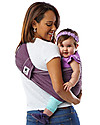 Baby K'tan Ergonomic Baby Carrier 5 in 1, Eggplant - 100% Cotton - Easy to wear, slips on like a t-shirt! Baby Slings