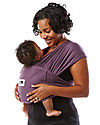 Baby K'tan Ergonomic Baby Carrier 5 in 1, Eggplant - 100% Cotton - Easy to wear, slips on like a t-shirt! Baby Slings