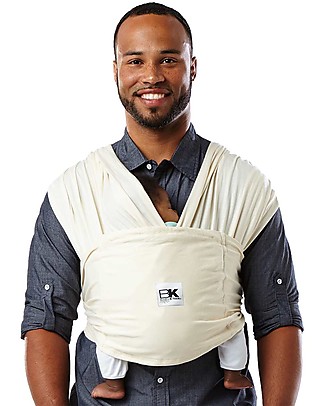Baby K'tan Ergonomic Baby Carrier 5 in 1, Natural - 100% GOTS Organic Cotton - Easy to wear, slips on like a t-shirt! Baby Slings