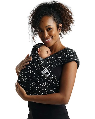 Baby K'tan Ergonomic Baby Carrier 5 in 1, Sweetheart Black - 100% cotton - Easy to wear, slips on like a t-shirt! Baby Slings