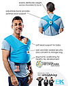 Baby K'tan OUTLET Ergonomic Baby Carrier  5 in 1 Breeze Breathable, Charcoal - 100% cotton - Easy to wear, slips on like a t-shirt! - Size XS - Showroom Sample Baby Slings