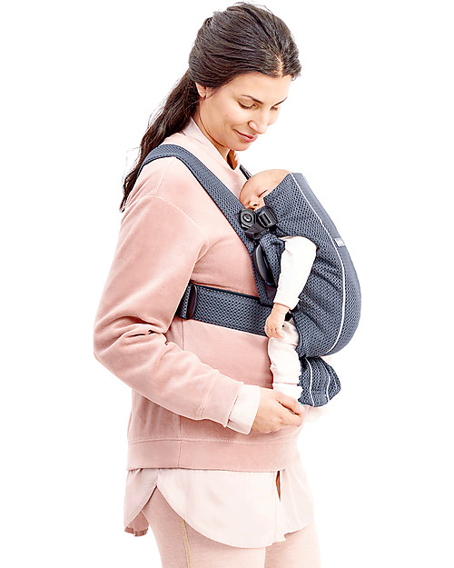 BabyBjörn Baby Carrier Mini 3D Mesh, Anthracite - Breathable, it Dries quickly! Baby Carriers