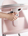 BabyBjörn Collapsible High Chair, Powder Pink/Grey - Safety Lock and Detachable Tray High Chairs