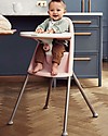 BabyBjörn Collapsible High Chair, Powder Pink/Grey - Safety Lock and Detachable Tray High Chairs