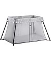 BabyBjörn Travel Crib Light, Grey + Carry Bag - Portable! Travel Cots