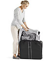 BabyBjörn Travel Crib Light, Grey + Carry Bag - Portable! Travel Cots