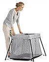 BabyBjörn Travel Crib Light, Grey + Carry Bag - Portable! Travel Cots