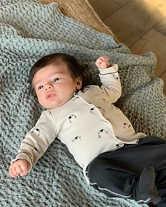 BabyClic Baby Jacket + Footed Pants - Elephants - 100% Organic Cotton Sets And Co-Ords