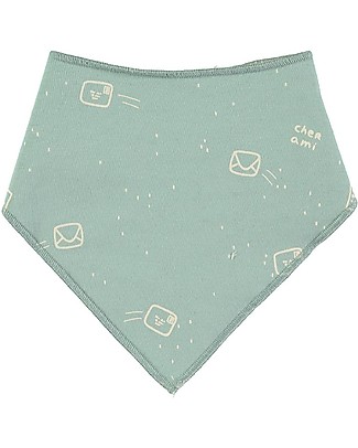 BabyClic Bandana Bibs Pack of 2 - Hello - Cotton Terry and Jersey Bandana Bibs