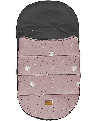 BabyClic City Universal Sleeping Bag for Stroller - Sky Rosa - Black/Pink Footmuffs
