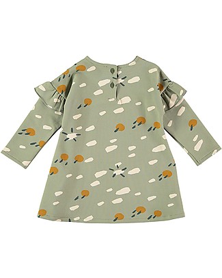 BabyClic Dress with Frills - What a Day - Elasticated Organic Cotton Dresses_