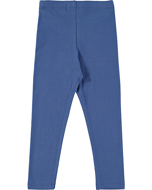 BabyClic Leggings - Electric Blue - with Elasticated Waist - Organic Cotton Leggings
