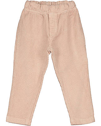 BabyClic Long Pants Robin - Pink - 100% Organic Cotton Corduroy Trousers