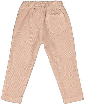 BabyClic Long Pants Robin - Pink - 100% Organic Cotton Corduroy Trousers