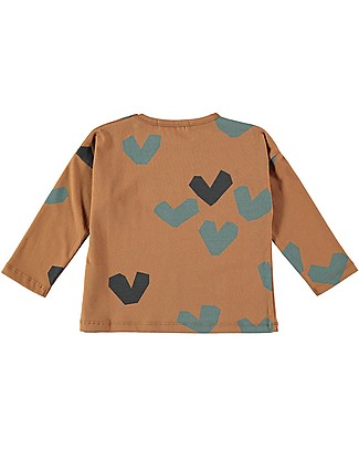 BabyClic Long Sleeved T-shirt - Big Hearts - 100% Organic Cotton Long Sleeves Tops