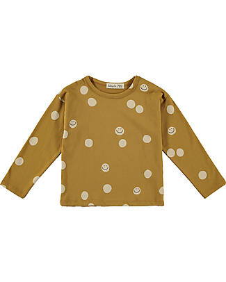 BabyClic Long Sleeves Shirt - Happy Curry - 100% Organic Cotton Jersey Long Sleeves Tops