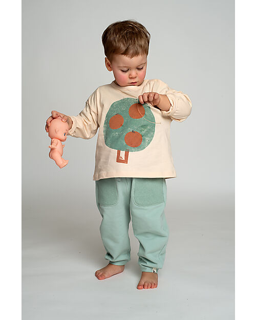 BabyClic Long Sleeves Shirt - Orange tree - Organic Cotton Long Sleeves Tops