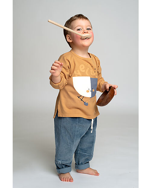 BabyClic Long Sleeves Shirt - Soup -  Mustard - Organic Cotton Long Sleeves Tops