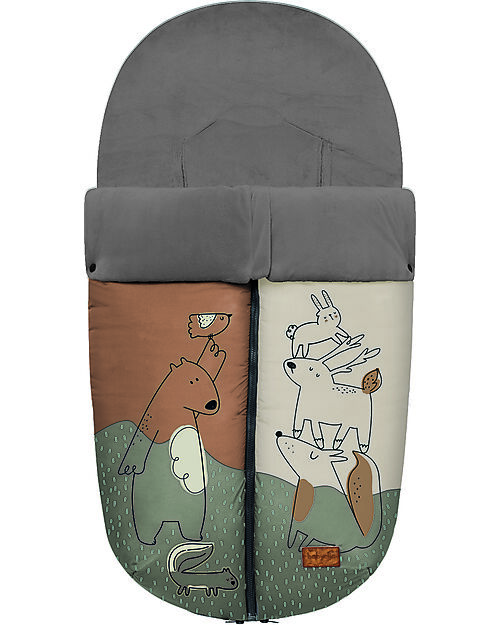 BabyClic Nanouk Footmuff - Animals - TOG 4,5 - 97x46cm Footmuffs