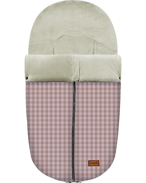 BabyClic Nanouk Footmuff - Vichy Pink - TOG 4,5 - 97x46cm Footmuffs