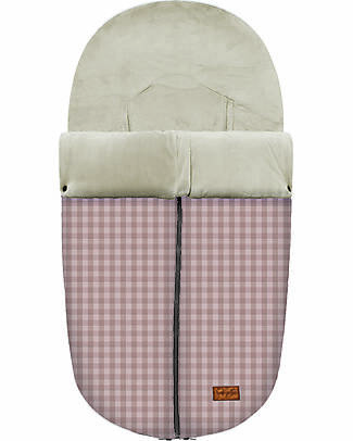 BabyClic Nanouk Footmuff - Vichy Pink - TOG 4,5 - 97x46cm Footmuffs