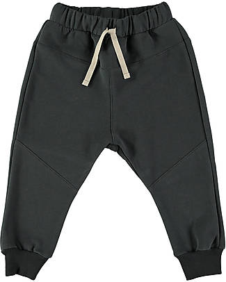 BabyClic Noah Long Pants - Black - Organic Cotton Plush Trousers
