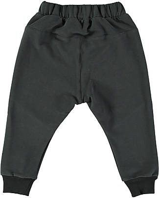 BabyClic Noah Long Pants - Black - Organic Cotton Plush Trousers