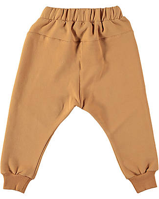 BabyClic Noah Long Pants - Caramel - Organic Cotton Plush Trousers