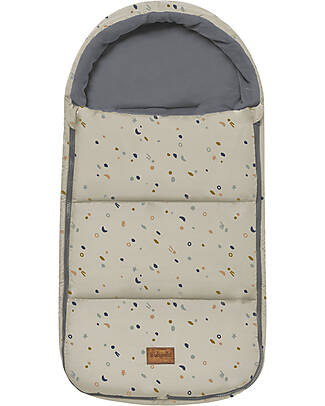 BabyClic Oslo Footmuff - Cosmos White - 35x74 cm - for Car Seat/Pram and Group 0 Footmuffs