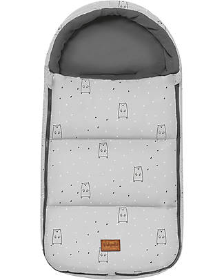 BabyClic Oslo Footmuff - Polar Bear - 35x74x7cm - for Carrycot and Group 2 Footmuffs