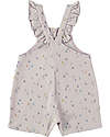 BabyClic Overalls with Ruffles - Lavender - Organic Cotton Dungarees