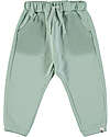 BabyClic Pants Bruno - With Elasticated Waistband - Aqua Green - Cotton Trousers