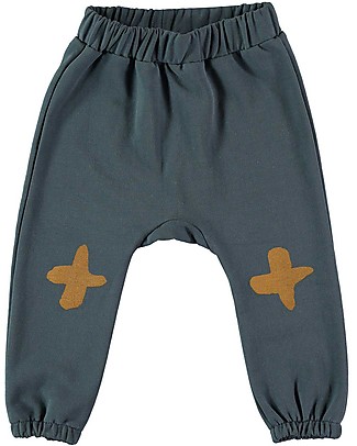 BabyClic Pants with Elasticated Edges - Cross Night Blue - Organic Cotton Trousers