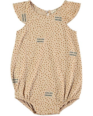 BabyClic Romper - Sauvage - Pink - 100% Organic Cotton Jersey Babygrows