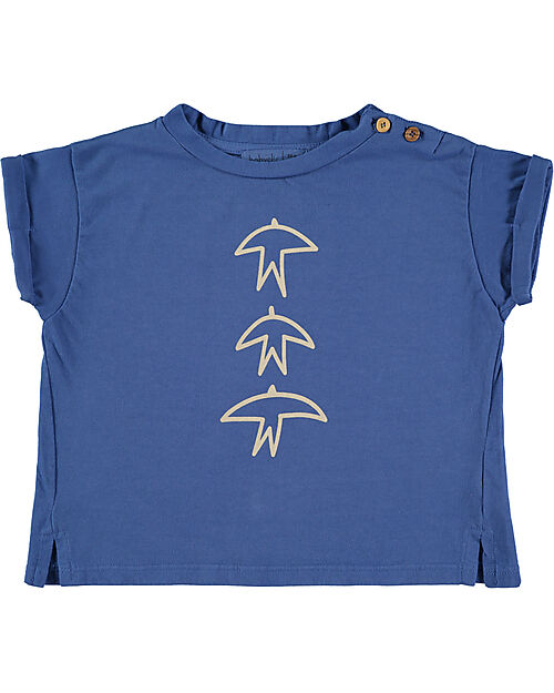 BabyClic Short Sleeved T-Shirt - 3 Birds Klein - Organic Cotton Jersey T-shirts