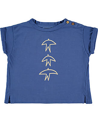 BabyClic Short Sleeved T-Shirt - 3 Birds Klein - Organic Cotton Jersey T-shirts