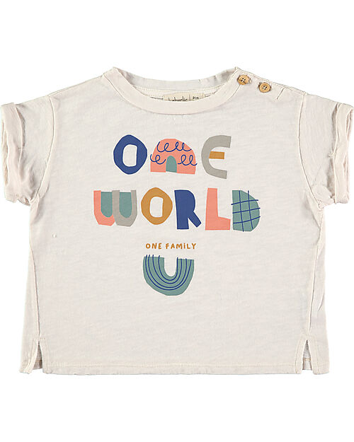 BabyClic Short Sleeved T-Shirt - One World - Organic Cotton Jersey T-shirts